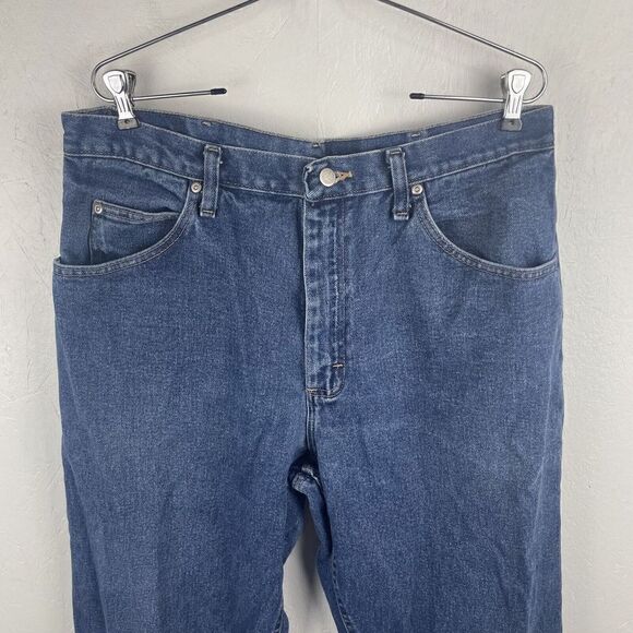 Wrangler Jean  Made in‎ Mexico 100% Cotton Jeans 36 x 34 TZS-K353-001 - Picture 4 of 9